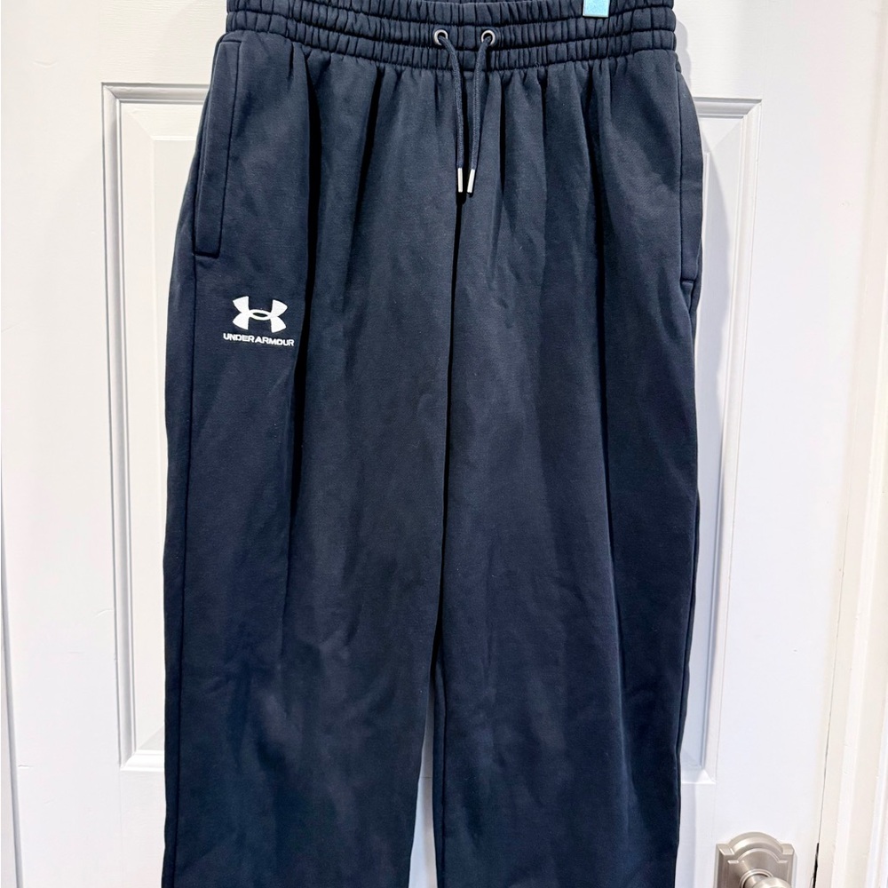 Under Armour Men’s Icon Black Fleece Open Hem Jogger Size M - Picture 7 of 7